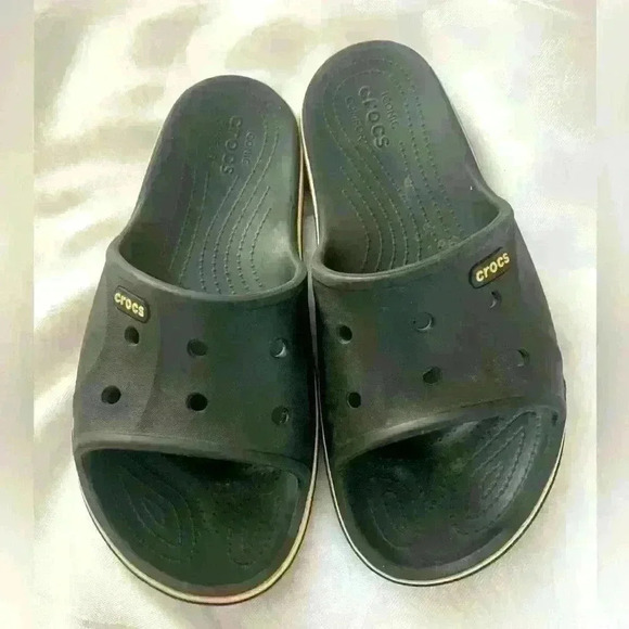 Crocs Bayband Crosslite Slide Sandals Men’s 9 Women’s 11 iconic comfort - Picture 1 of 6